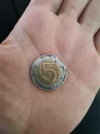 Moneta 5 zł z 1994r. destrukt