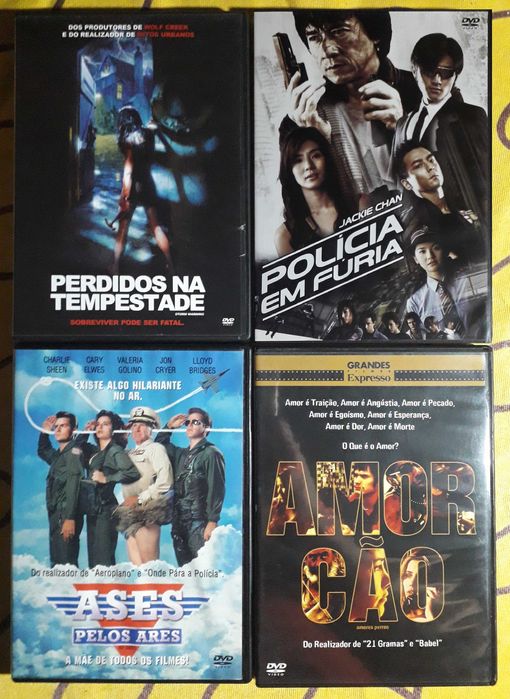 B: DVDs Filmes 0,40 cêntimos Comédia, Terror, Românticos, Ficção