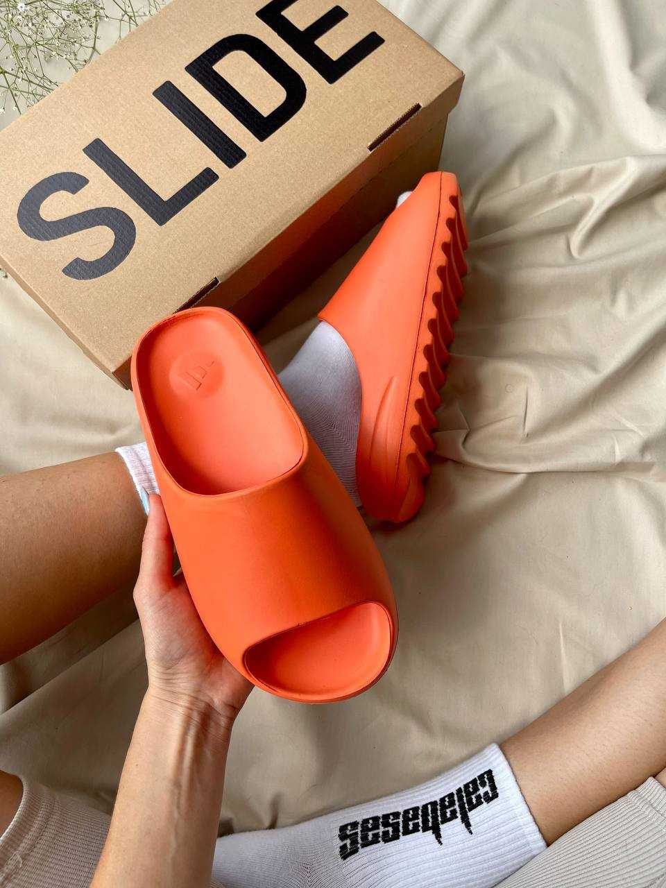 АКЦІЯ! Жіночі шльопанці Adidas Yeezy Slide ‘Orange’ (36-38 р.)