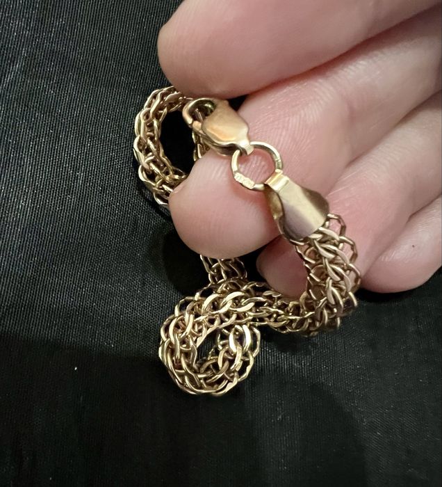 Женский браслет золотой размер 19 / 9 грамм.золото 585 пробы