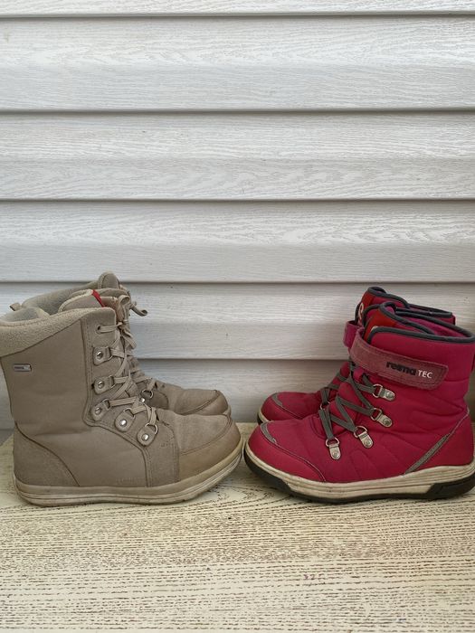 Зимние сапоги-ботинки Reima для девочки с ортопедической стелькой