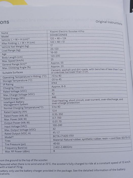 Venho trotinete xiaomi 4por