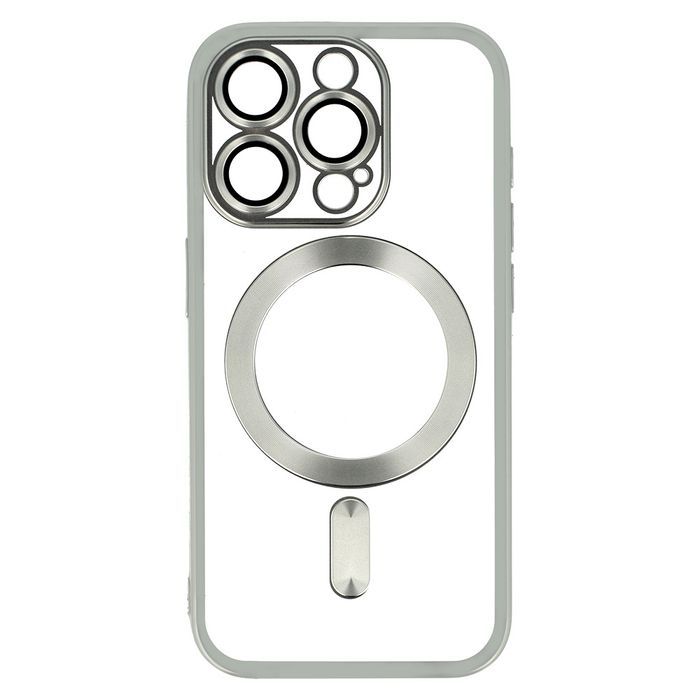 Metallic Magsafe Case Do Iphone 12 Srebrny