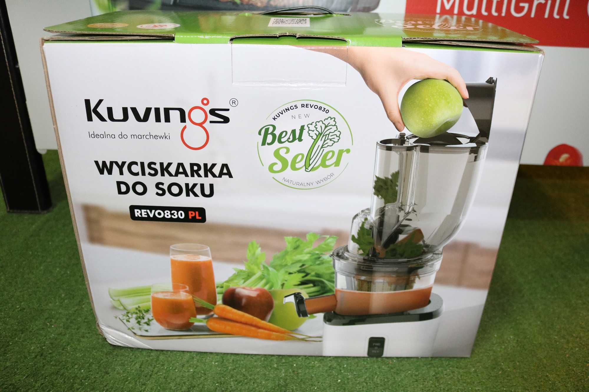 Wyciskarka wolnoobrotowa Kuvings REVO830 Srebrna - Kuvings OUTLET