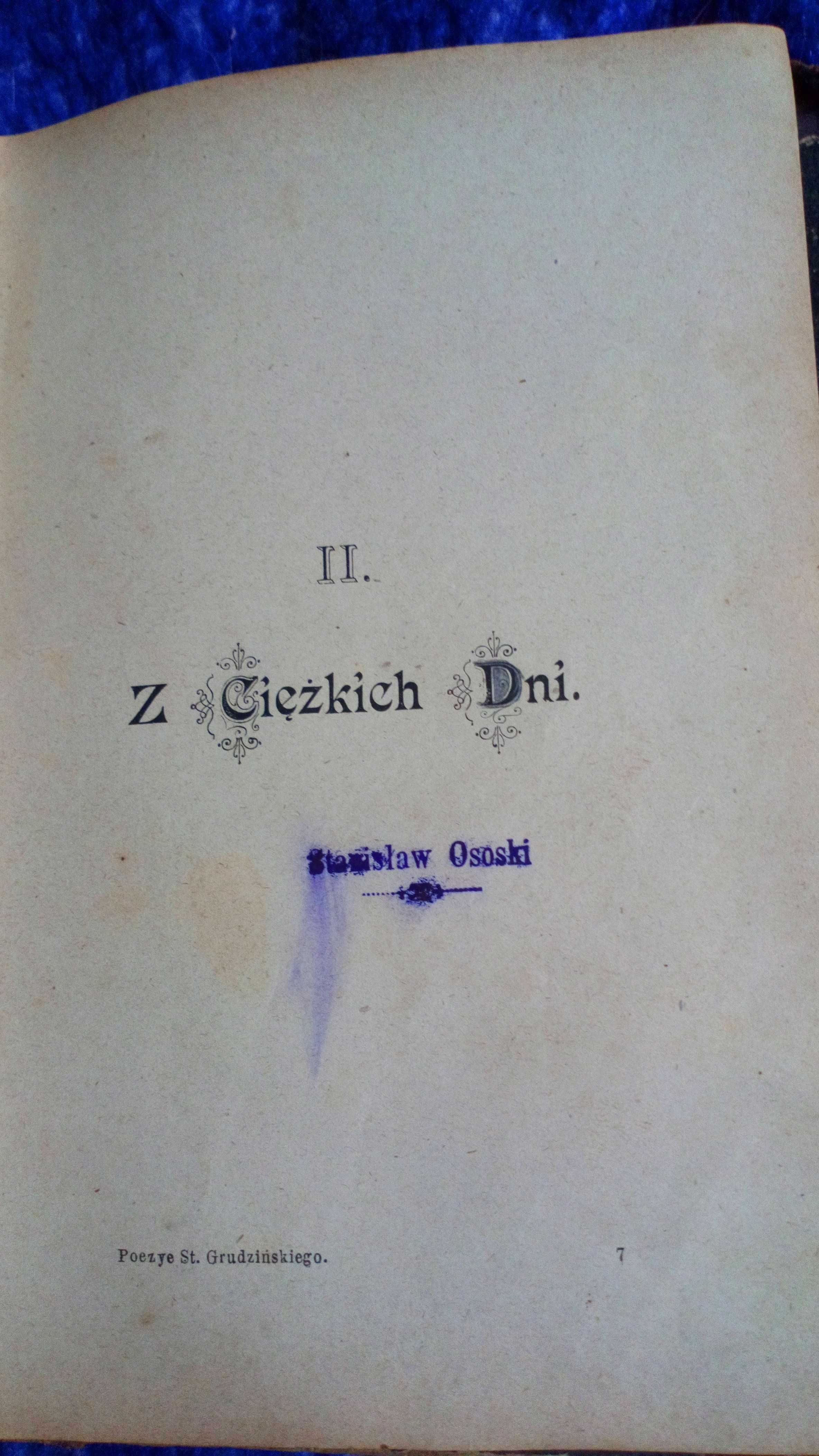 Poezyje Stanislawa Grudzińskiego