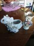stare porcelnowe ozdóbki PRL