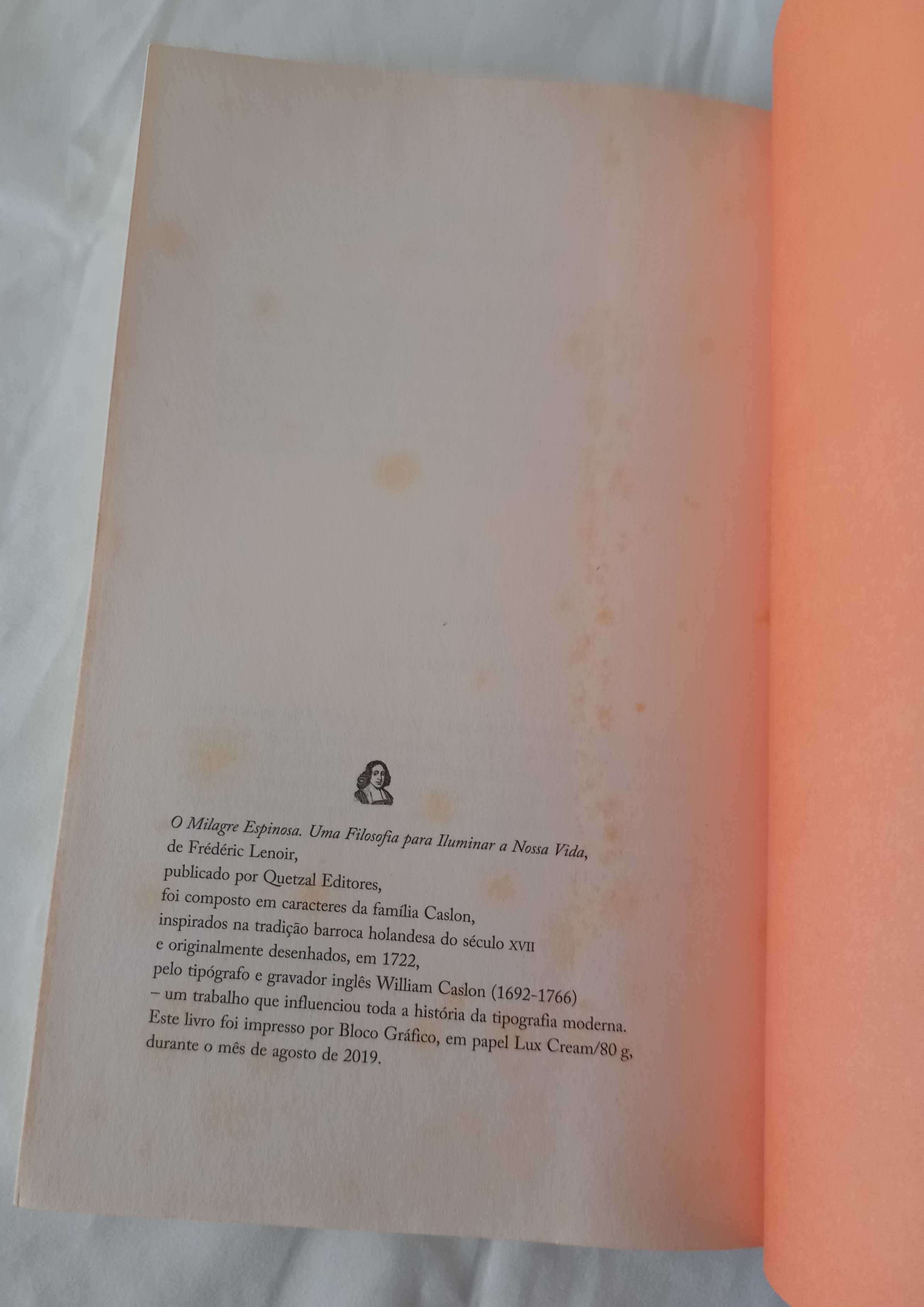 Livro O Milagre Espinosa de Frédéric Lenoir [Portes Grátis]