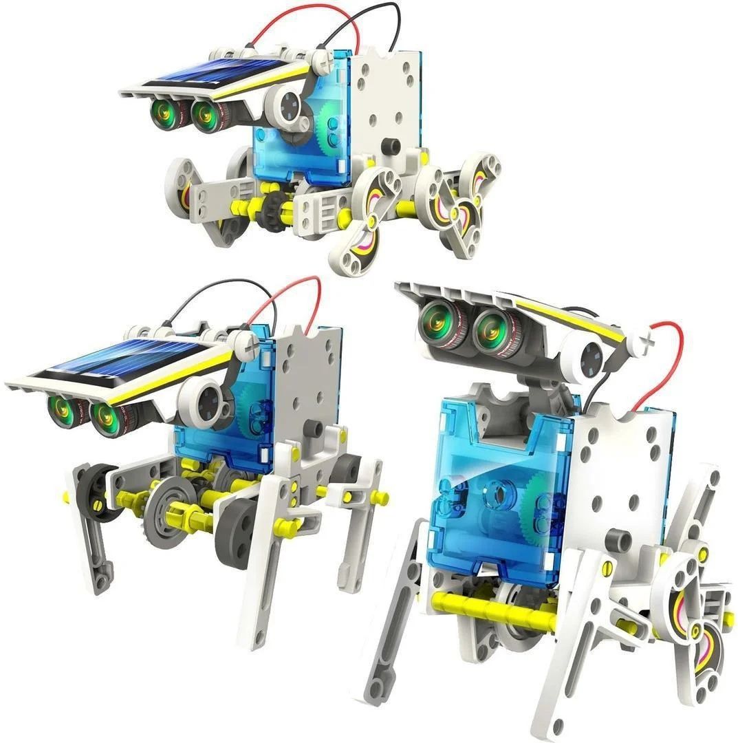 Робот-конструктор,превращение в 14 роботов,для суши,воды!солн. батарей