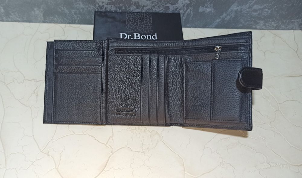 Гаманець чоловічий шкіряний DR.BOND кошелек мужской кожаный