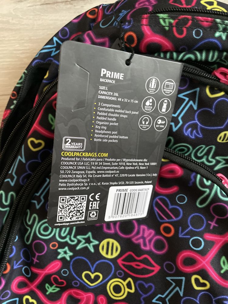 Nowy plecak młodzieżowy cool pack 26 l