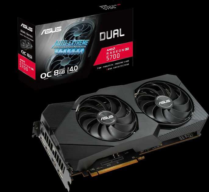 Гарантія! RX 5700 8gb ASUS Dual Evo OC Ігрова відеокарта ТехноБро