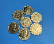 Moedas libra ouro