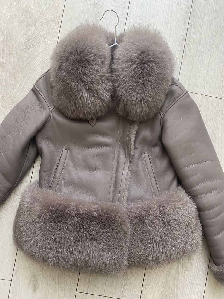 Дубленка куртка fendi песец натуральный