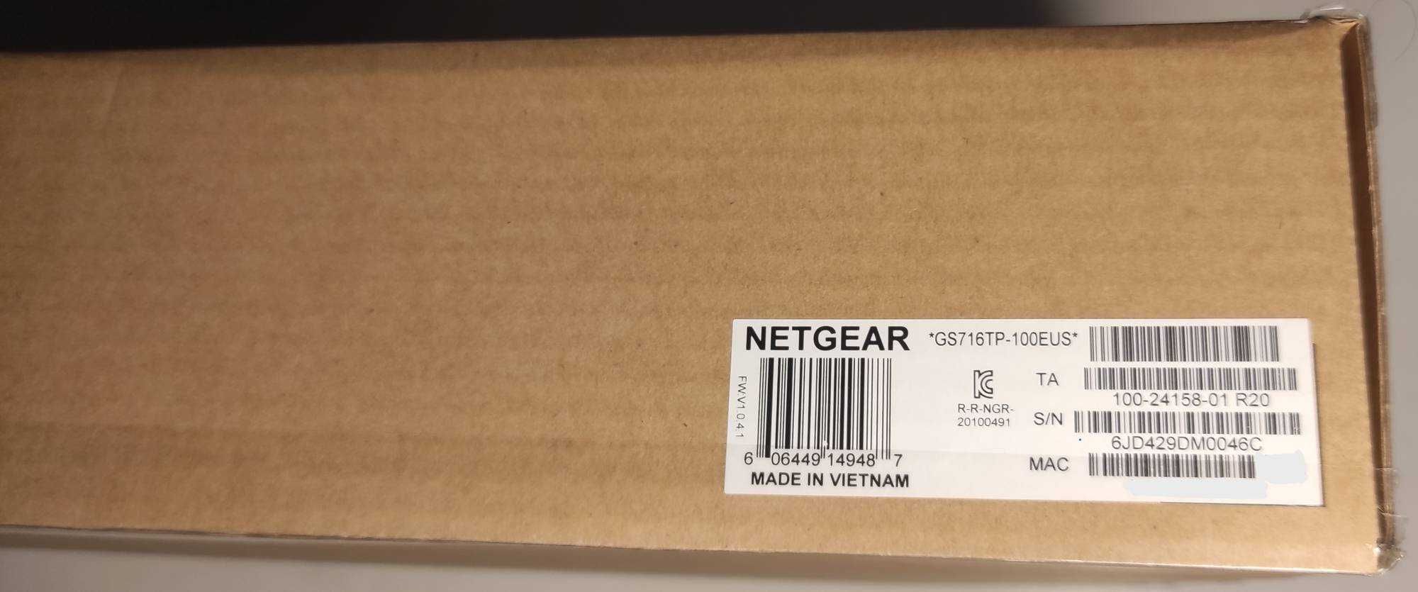 NETGEAR GS716TP-100EUS Zarządzany L2/L3/L4 Gigabit Ethernet