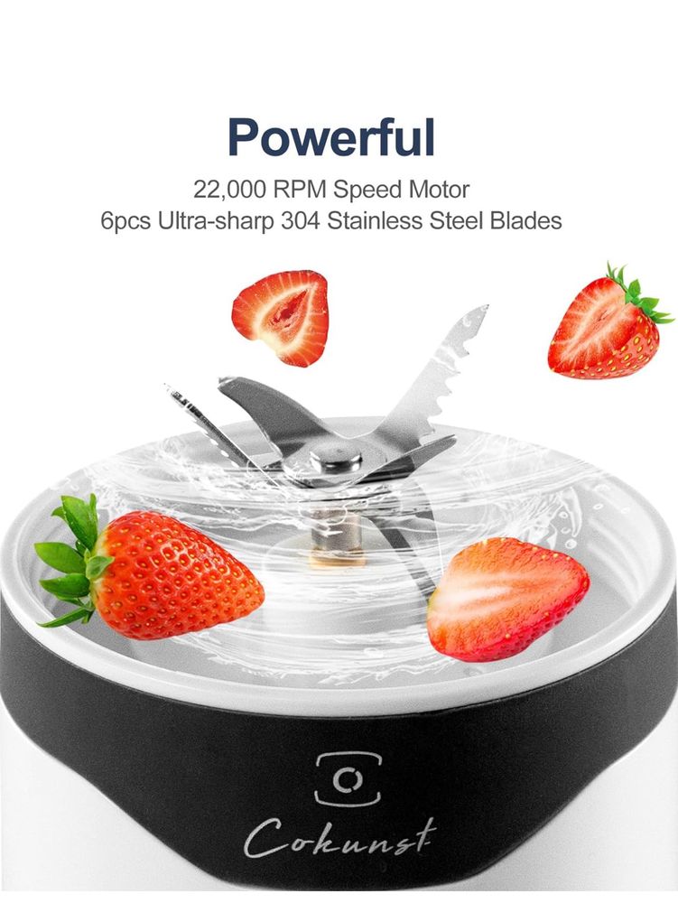 COKUNST Przenośny blender do smoothie i shake'ów, 500 ml