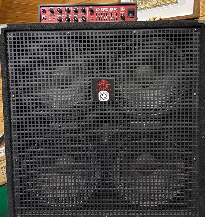 carvin BX 700 wzmacniacz basowy z kolumną 4 x 10 cali
