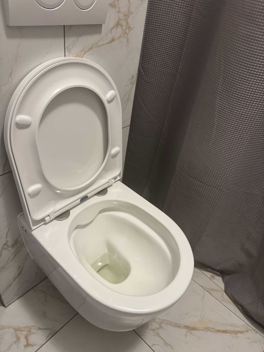 Унітаз підвісний з кришкою плавного опускання, без обідка