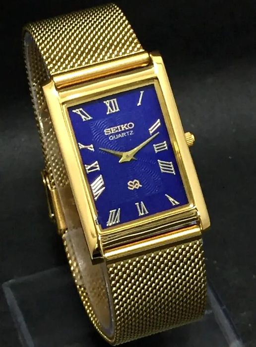 Seiko Quartz Ultra Sottile com mostrador romano para home,