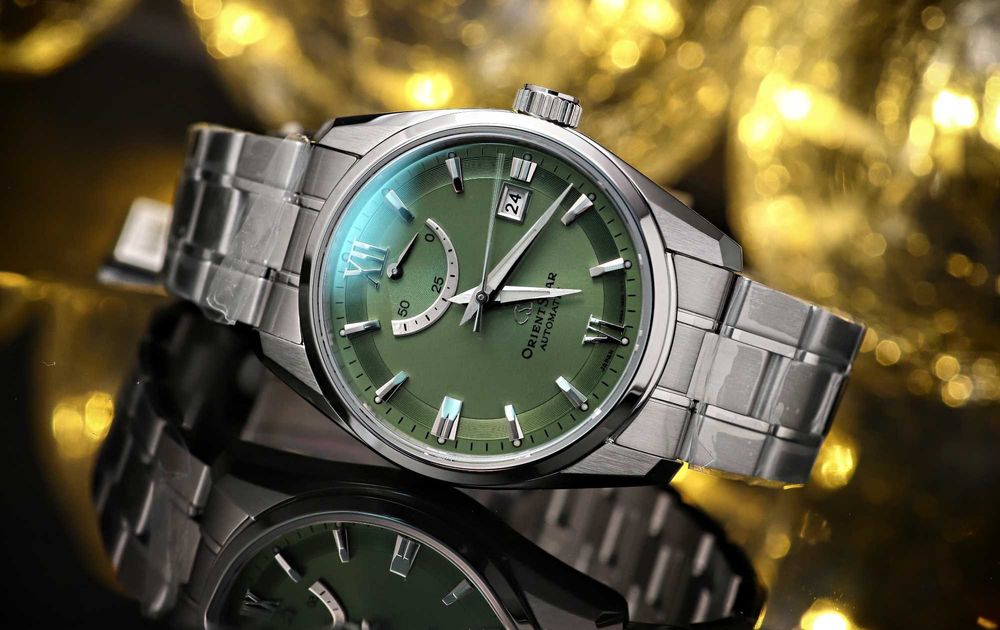 Orient Star RE-AU0107E00B Contemporary 39mm 100m Zielony Zegarek Męski