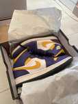 Nike Air Jordan 1 Mid Lakers (2022) originais com caixa