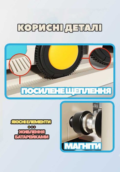Іграшкова залізна дорога залізниця потяг поїзд дитячий паровоз дітей