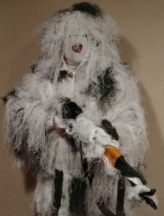 Strój maskujący Helikon Ghillie - Snow Camo