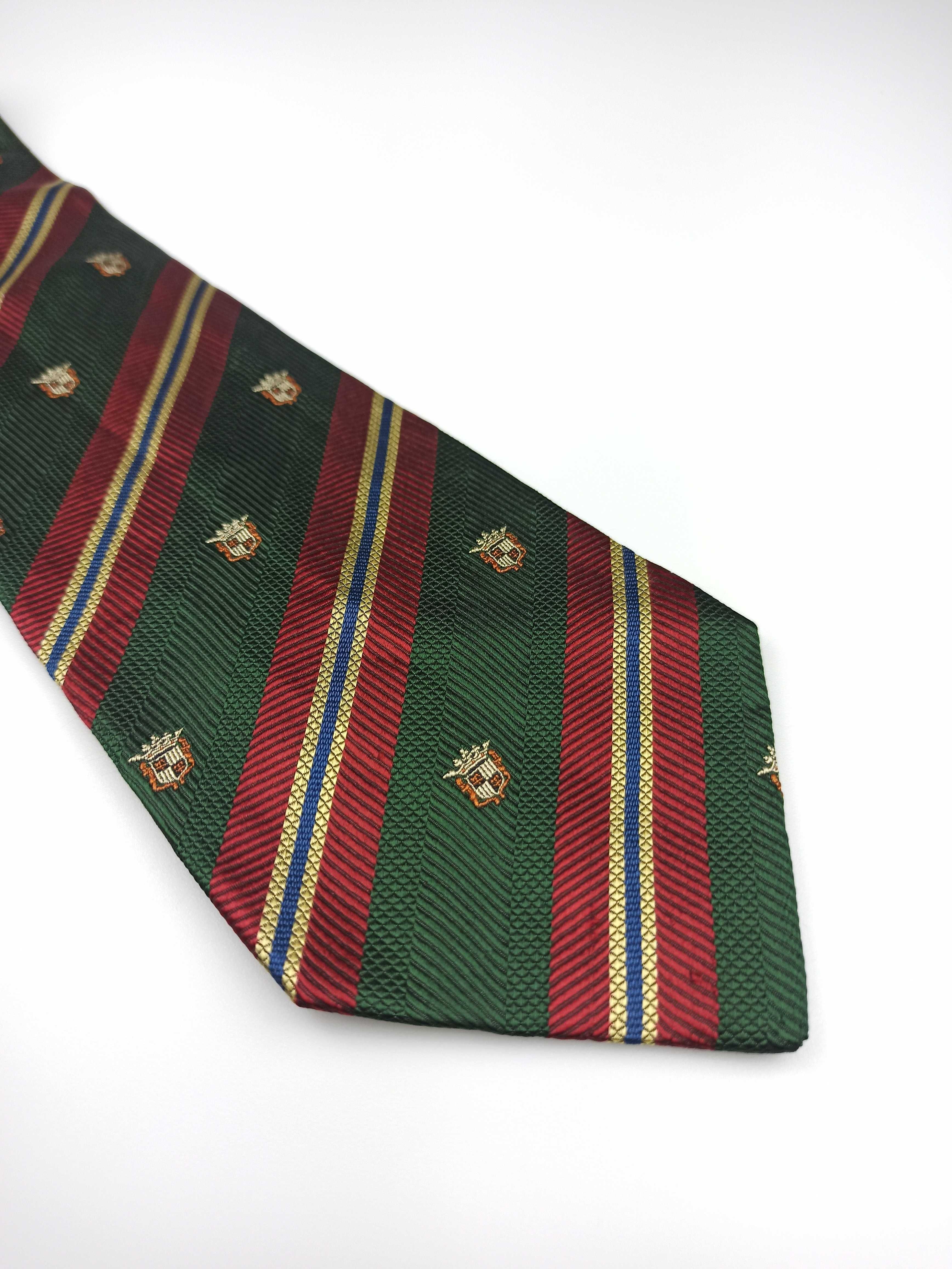 Borsalino jedwabny krawat w paski f2