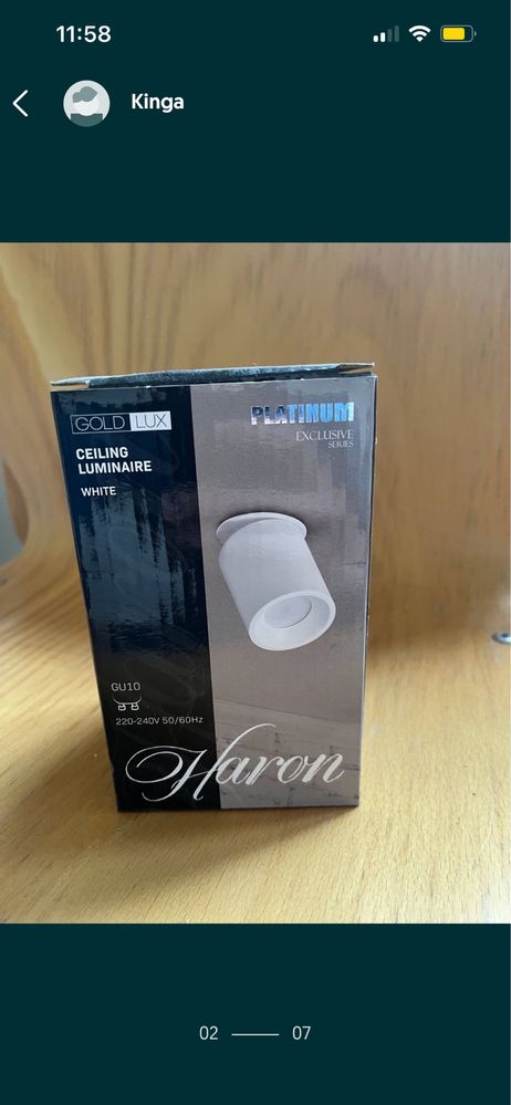Oprawa sufitowa 3 szt oczko led lampa podtynkowa biala Haron GoldLux