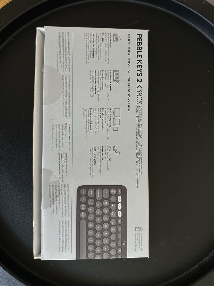 klawiatura bezprzewodowa logitech pebble keys 2 k380s nowa