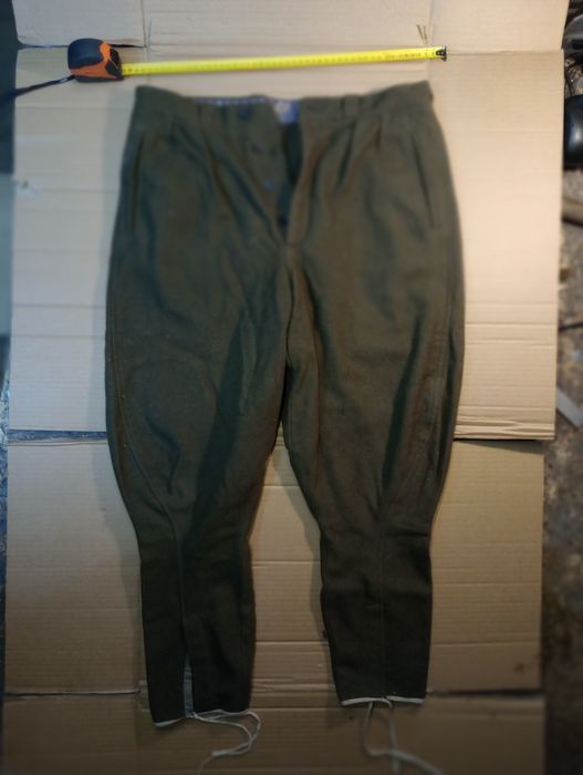 Unikatowe spodnie ułańskie wojskowe stan bd. mundur rogatywka siodło
