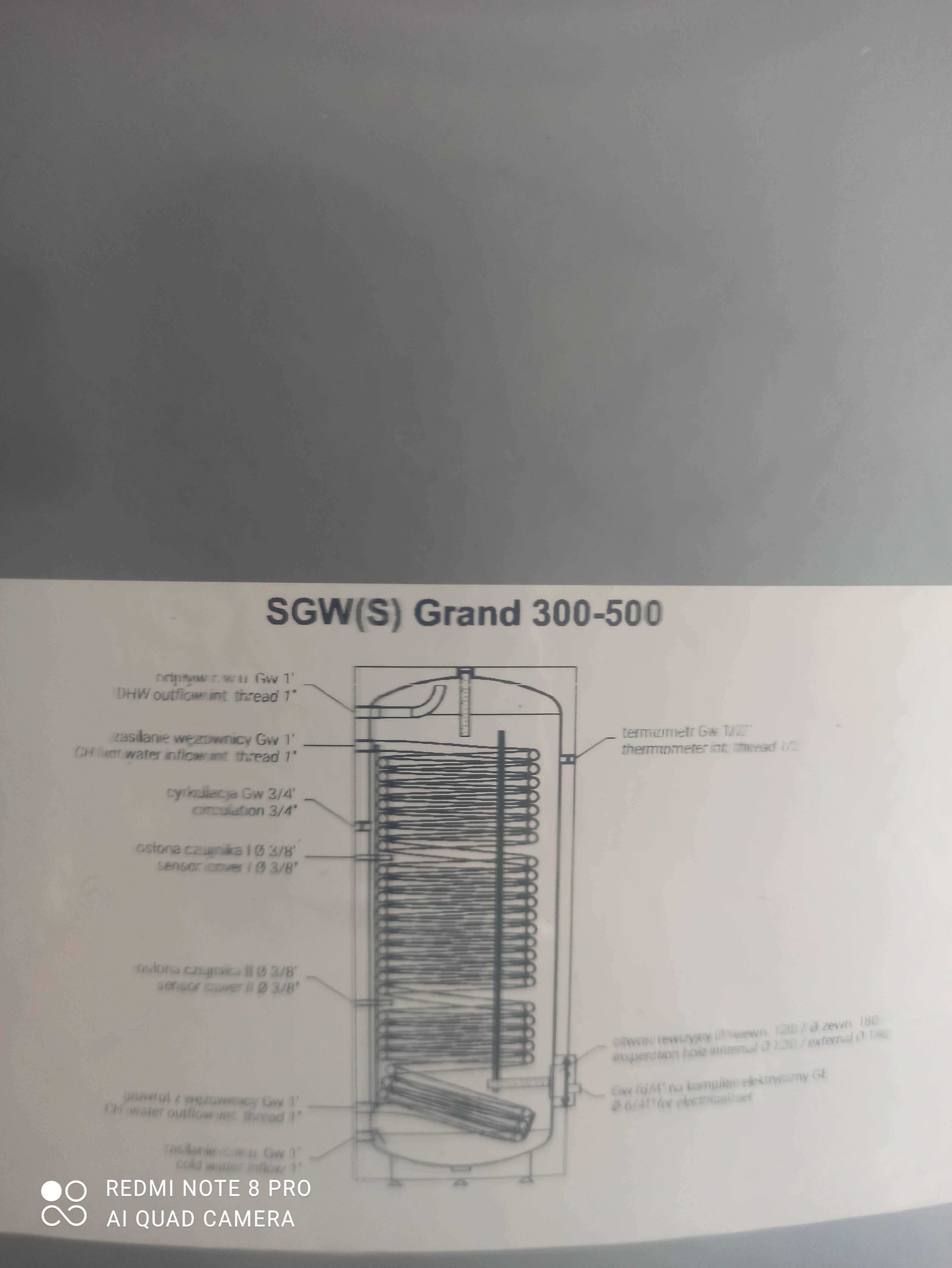 Galmet 300L SGW(S) Zasobnik CWU z wężownicą 2,7m2 do pomp ciepła