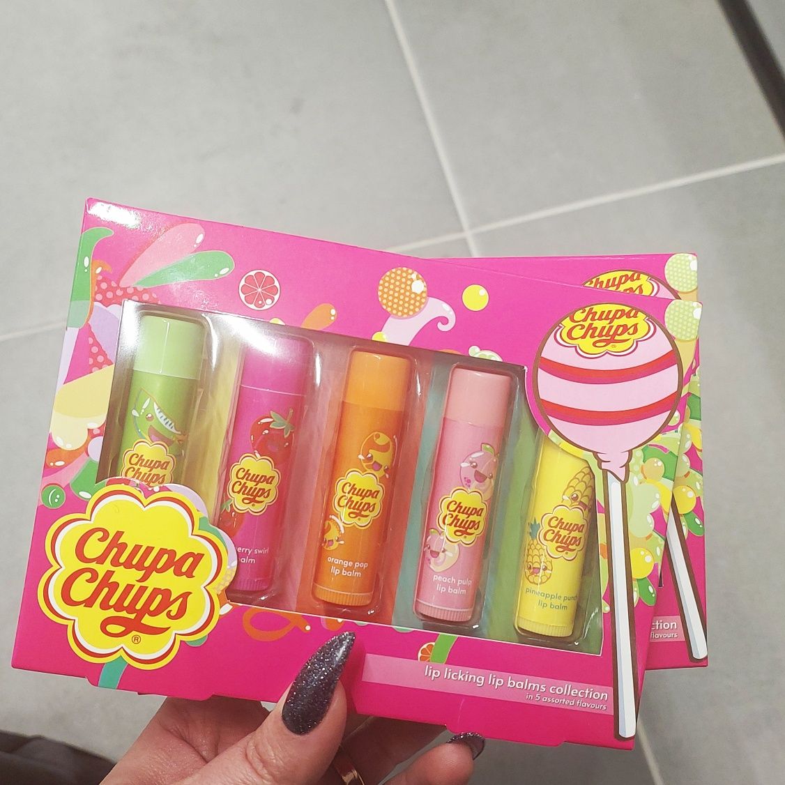 Помада бальзам для губ дитячий набір chupa chups