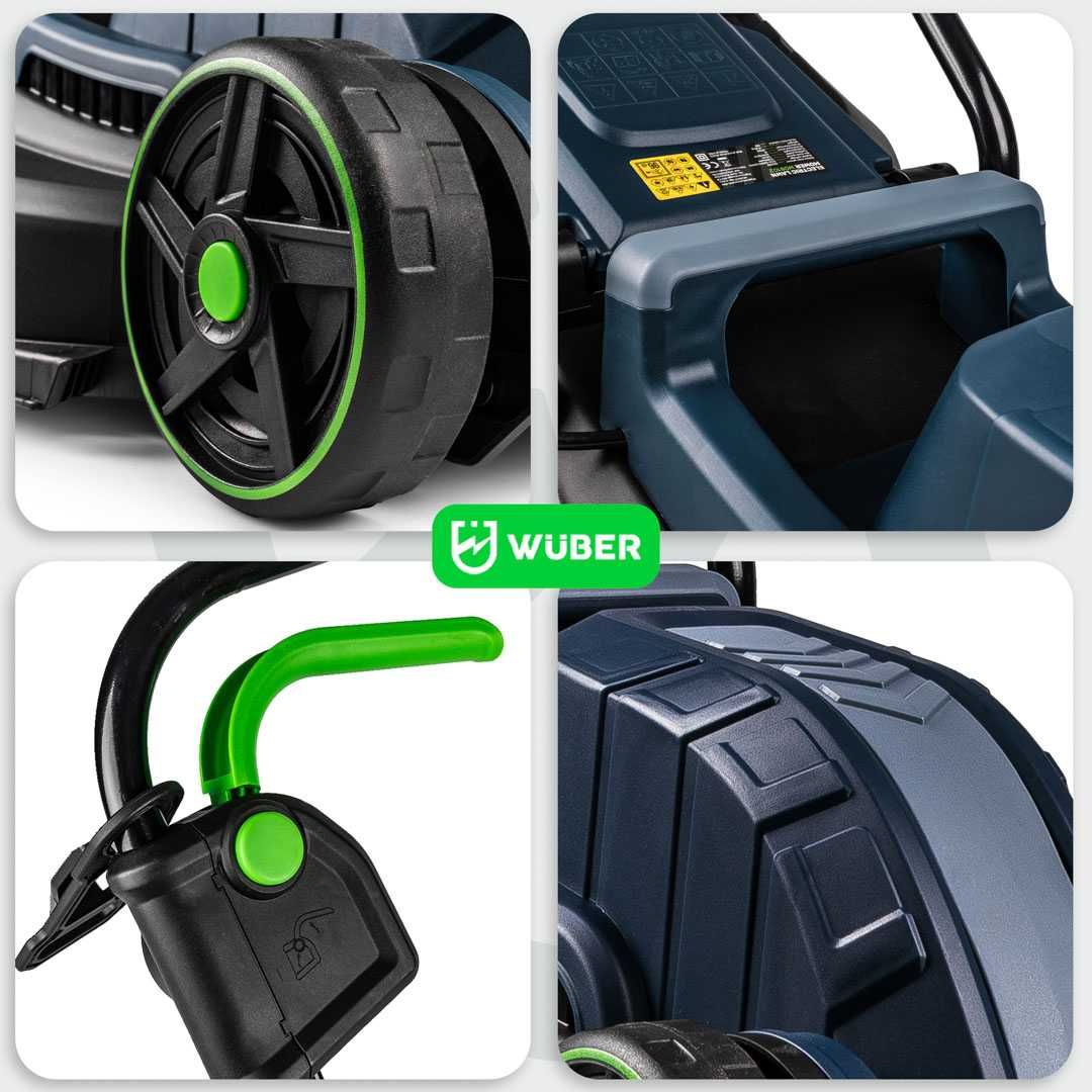 KOSIARKA ELEKTRYCZNA do trawy 32cm 1200W Z REGULACJĄ lekka kosz 2045