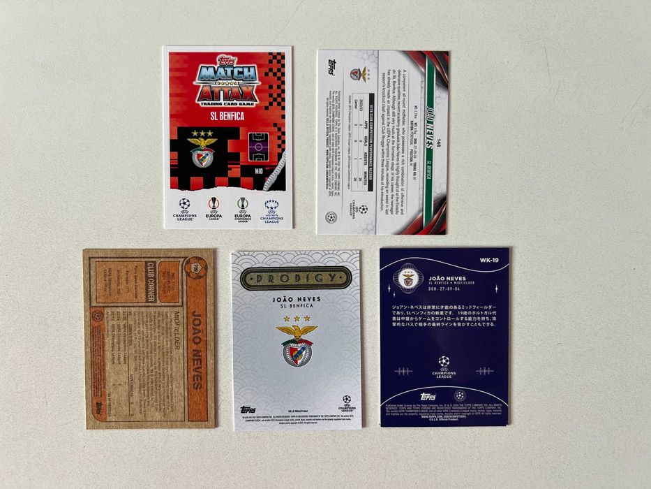 João Neves cartas Topps Panini