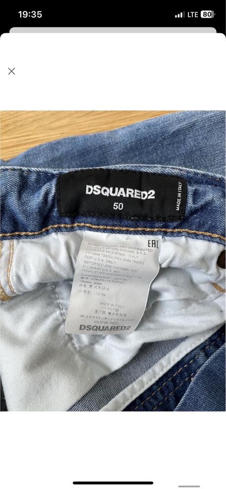 Коллекционные джинсы Dsquared 2 рваные с дырами каплями краски diesel