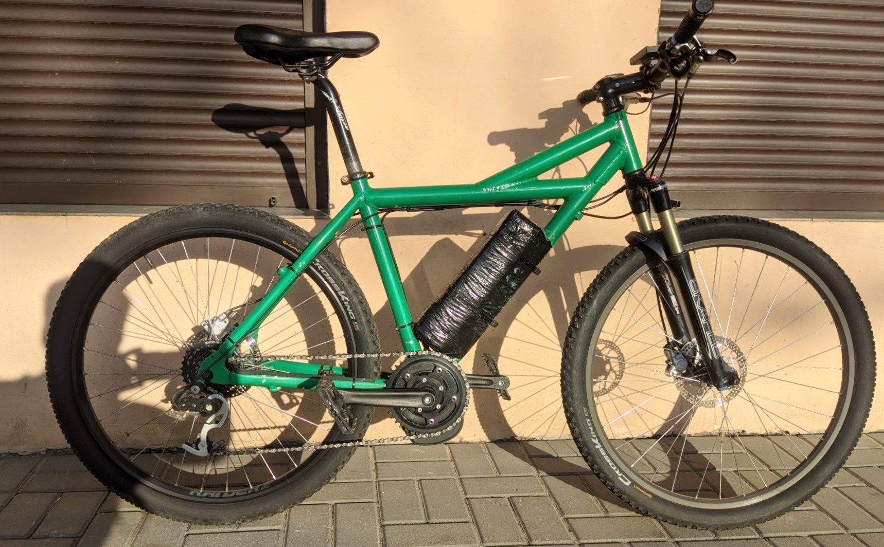 Ebike, rower elektryczny, tsdz2 modyfikowany, Manitou, hydrauliczne