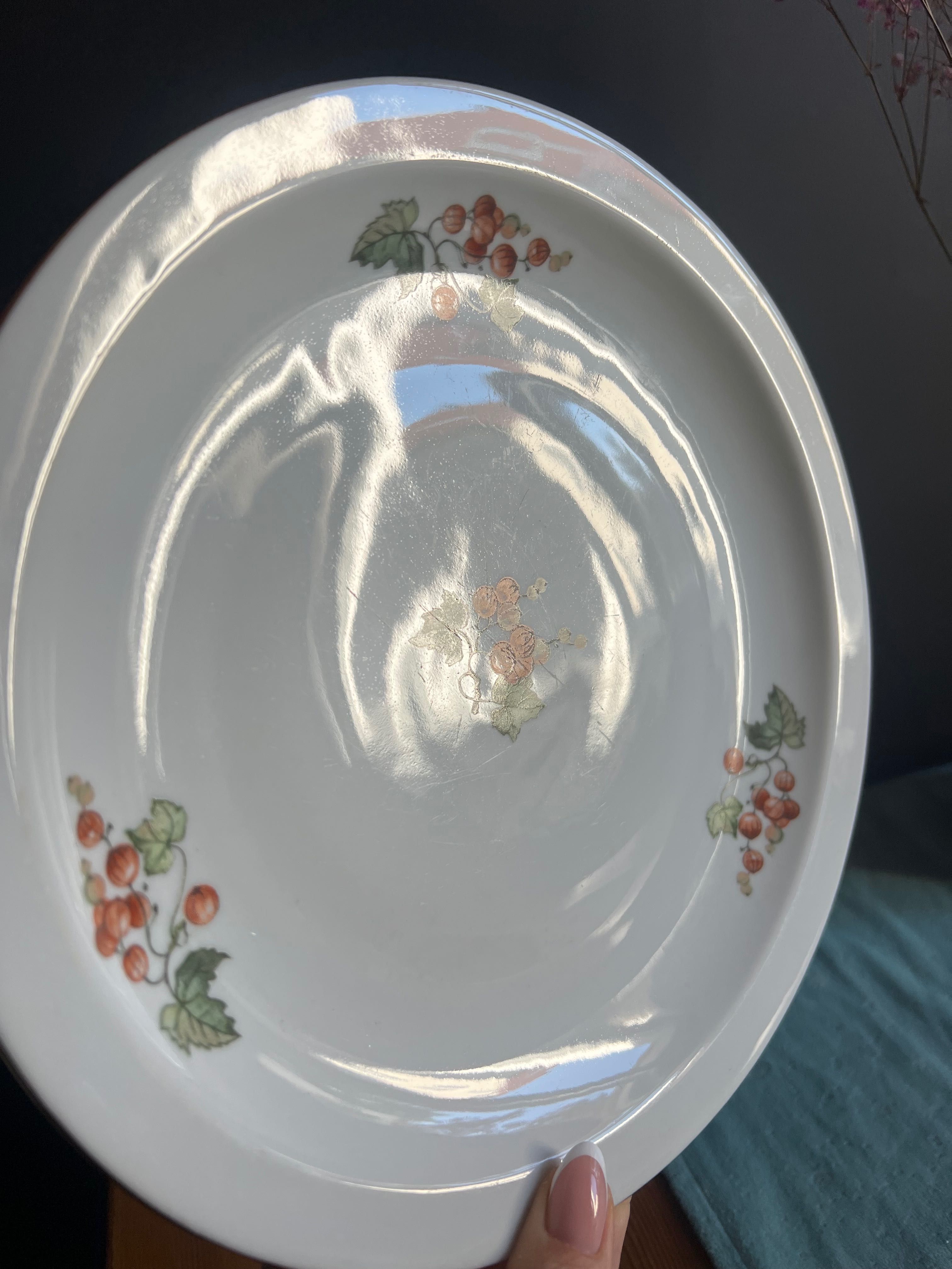 Talerz porcelanowy PRL Wawel