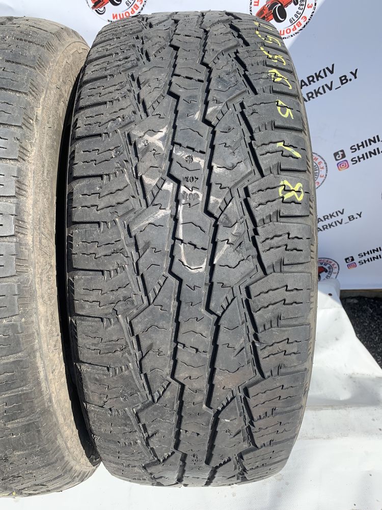2шт 255/60R18 Nokian Rotiiva AT, СКЛАД Б/У РЕЗИНЫ