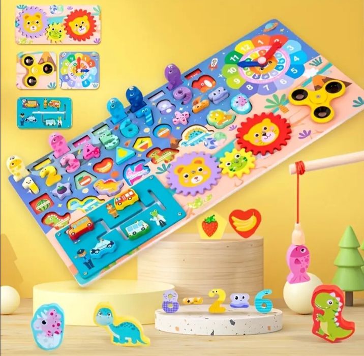 Дерев'яний сортер пазл складанка дошка