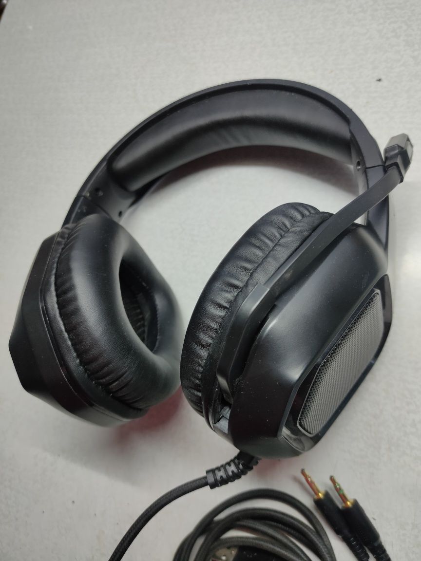 Продам игровые наушники cyberpunk cp-077 с подсветкой и микрофоном
