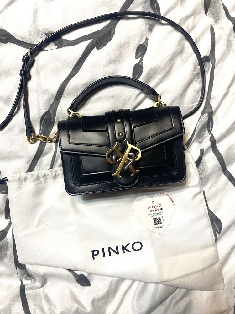 Оригінал pinko сумка double p mini
