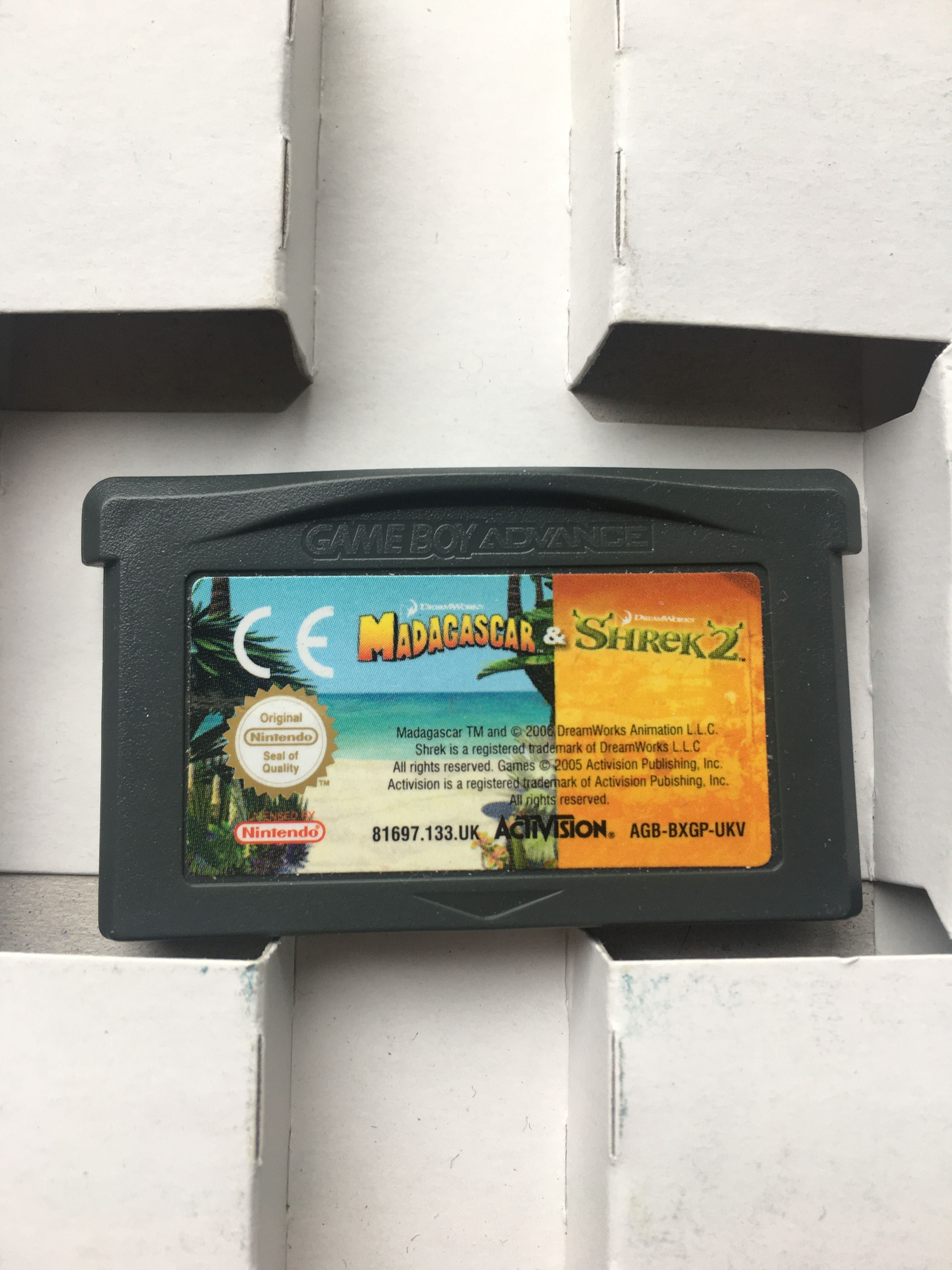 Gra Shrek 2 I Madagaskar GBA Gameboy Nintendo
