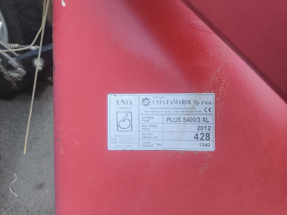 siewnik nabudowany Unia famarol agregat uprawowo siewny