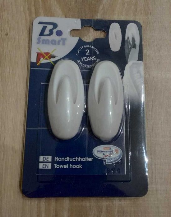 Набор настенных самоклеющихся крючков 2 шт