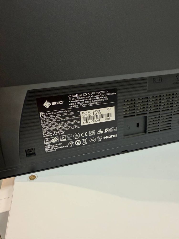 Monitor Cyfrowy eizo coloredge cx271