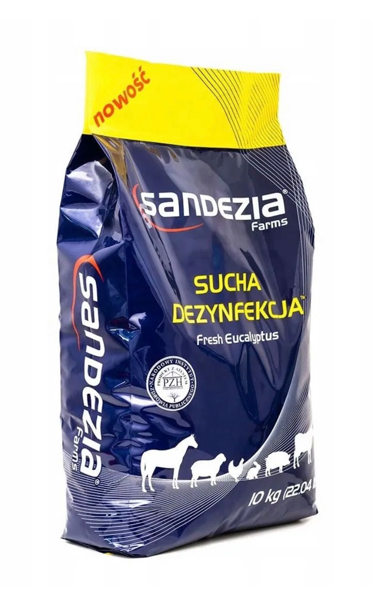Sucha dezynfekcja - Sandezia 10 kg - kurniki, obory, chlewnie, stajnie
