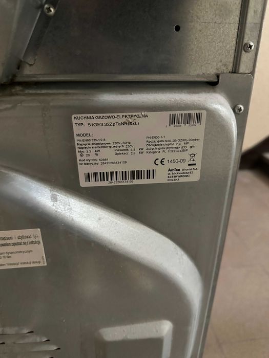 Kuchenka elektryczna Amica
