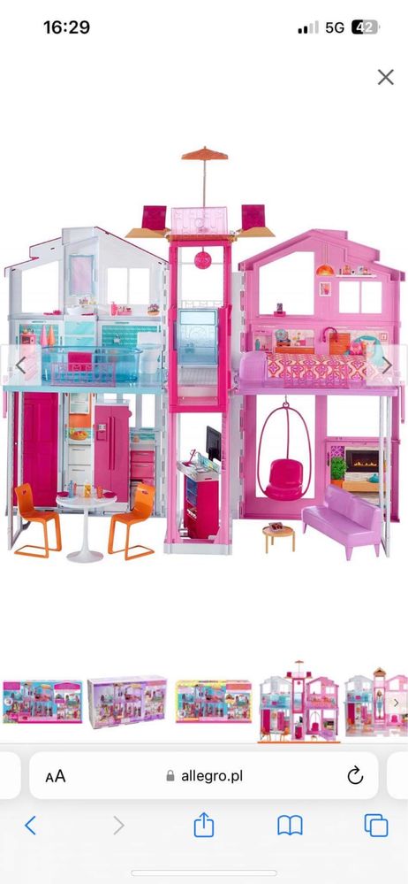 Domek barbie z winda