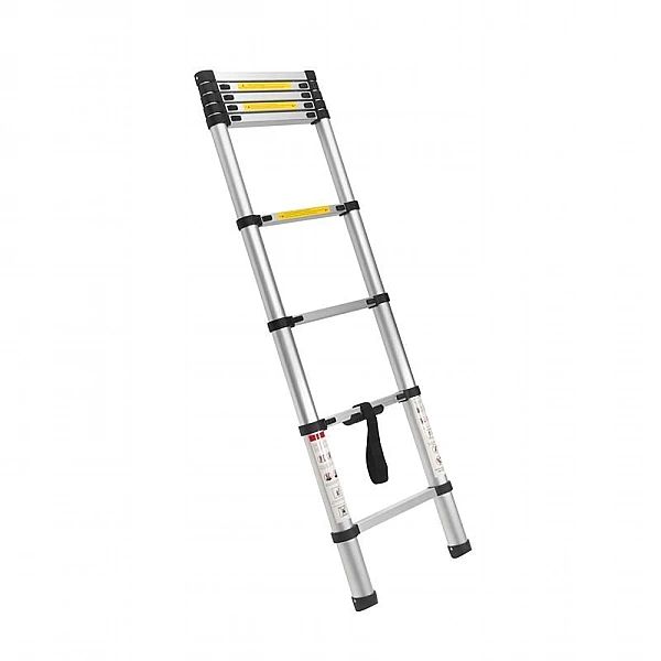Drabina Teleskopowa Rozsuwana Aluminiowa 8 Stopni 2.6M Max 150Kg Kd407