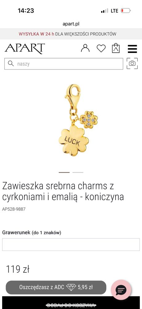 Zawieszka Apart charms